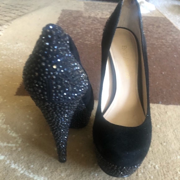 Enzo Angiolini: Black Suede Heels (5 1/2inch heel)